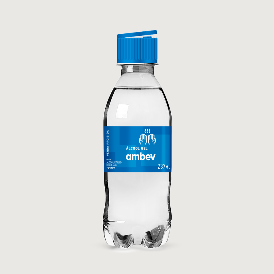 Ambev fará doação de 500 mil frascos de álcool gel a hospitais públicos