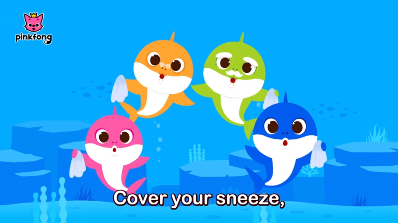 Baby Shark lança música ensinando crianças a se prevenirem do coronavírus