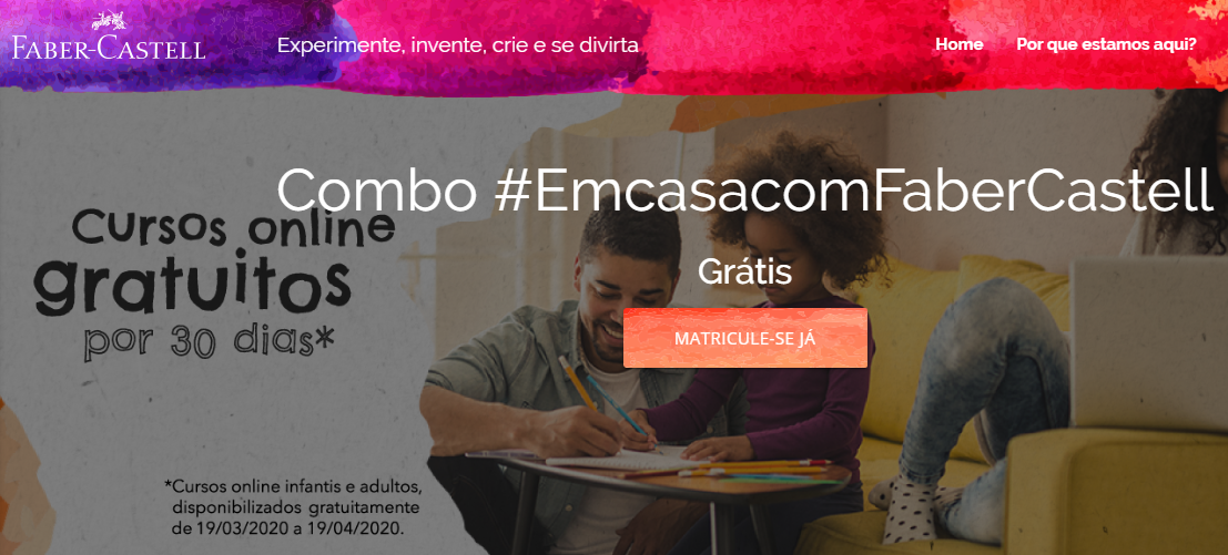 Faber-Castell libera gratuitamente todos os cursos online durante quarentena