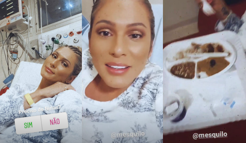 Lívia Andrade é hospitalizada e brinca com diretor: "Preciso de férias"