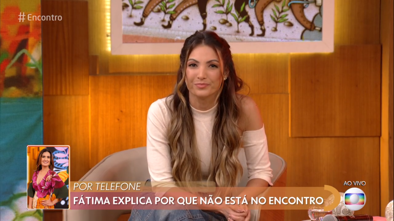 Fátima Bernardes não vai ao "Encontro", mas garante que não tem coronavírus