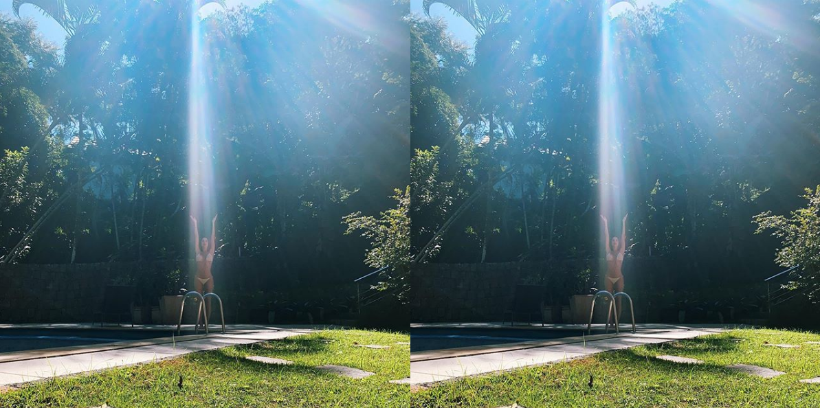 Thaila Ayala aparece em foto incrível com a luz do sol: "Abençoada"
