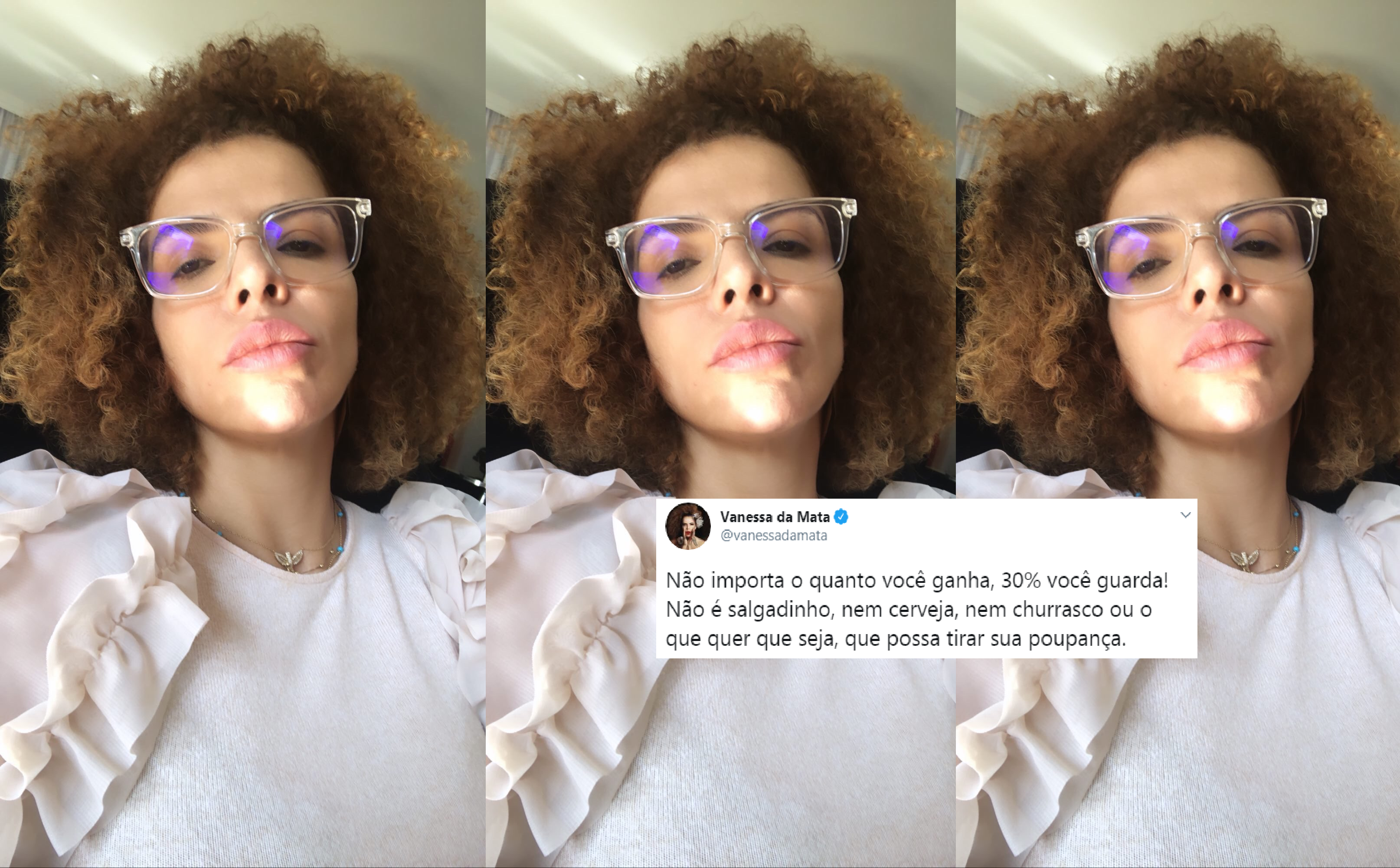 Vanessa da Mata é criticada após comentário sobre "guardar 30% do salário"