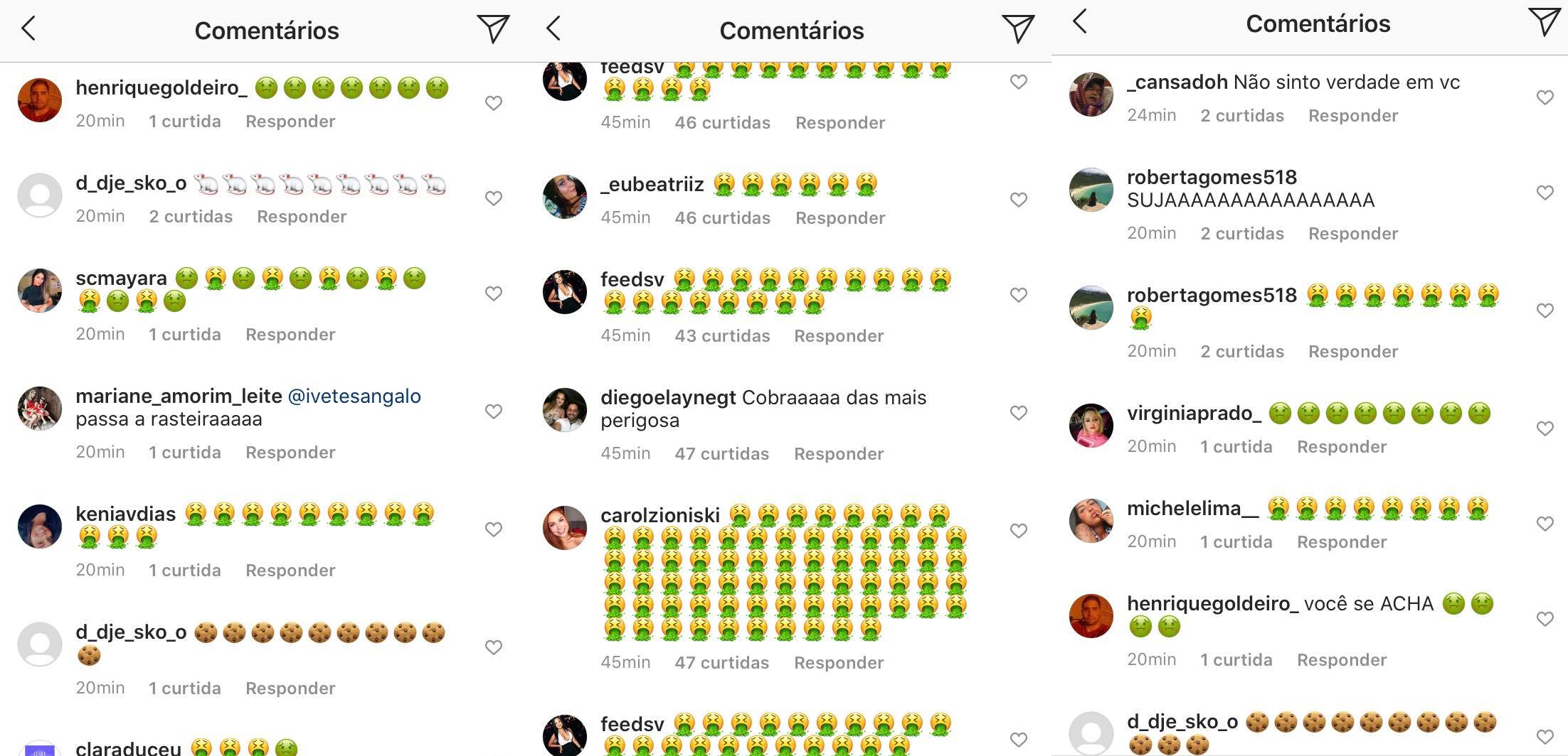 Emojis de vômito invadem Instagram de Anitta após "Dossiê da Ludmilla"