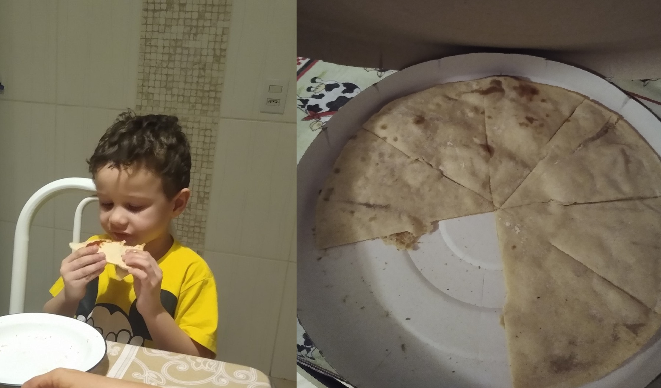 Restaurante envia pizza sem recheio grátis para menino autista que ama massa
