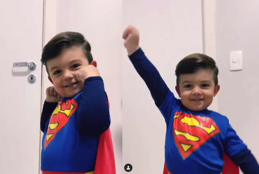 Fofura! Vocês precisam conhecer o "Super-Homem muito lindo de gel no cabelo"