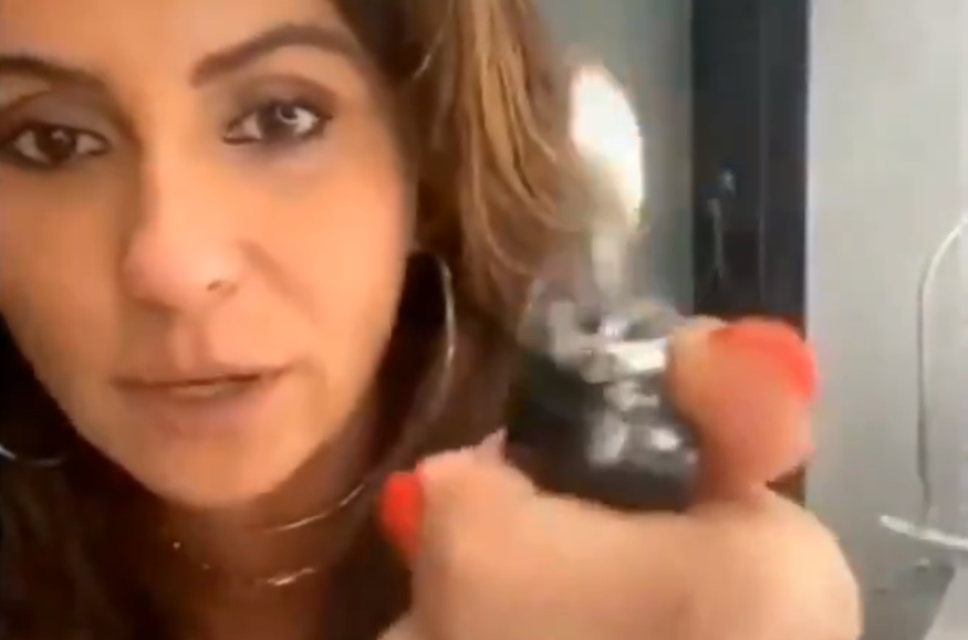 Giovanna Antonelli 'cria' engenhoca para "queimar o coronavírus"; veja