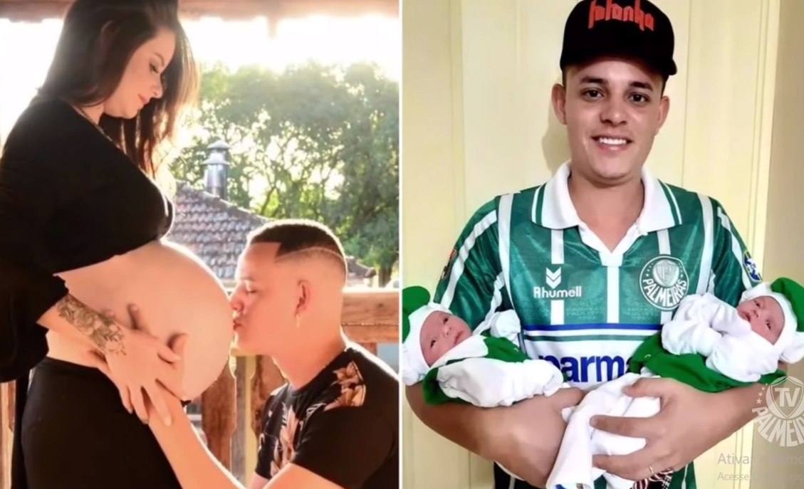 Gêmeos que perderam a mãe para o coronavírus ganham presentes do Palmeiras