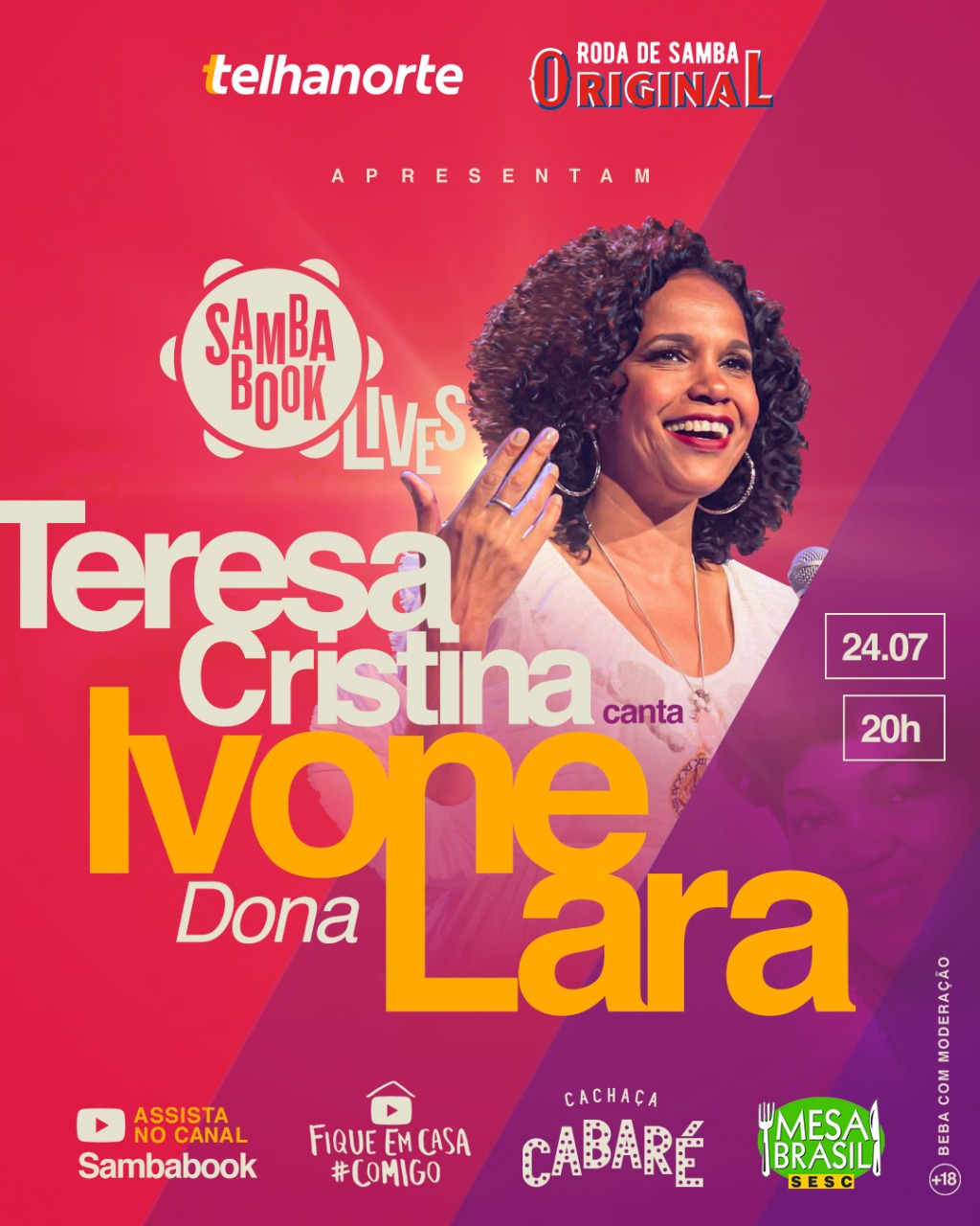 Teresa Cristina e Jorge Aragão homenageiam ícones do samba em lives