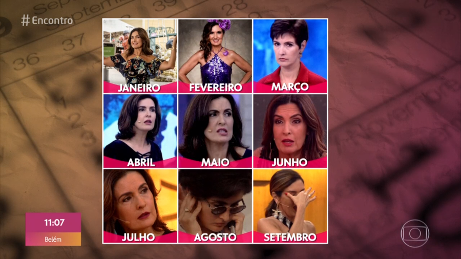 Calendário de 2020 versão "memes de Fátima Bernardes" representa bem este ano