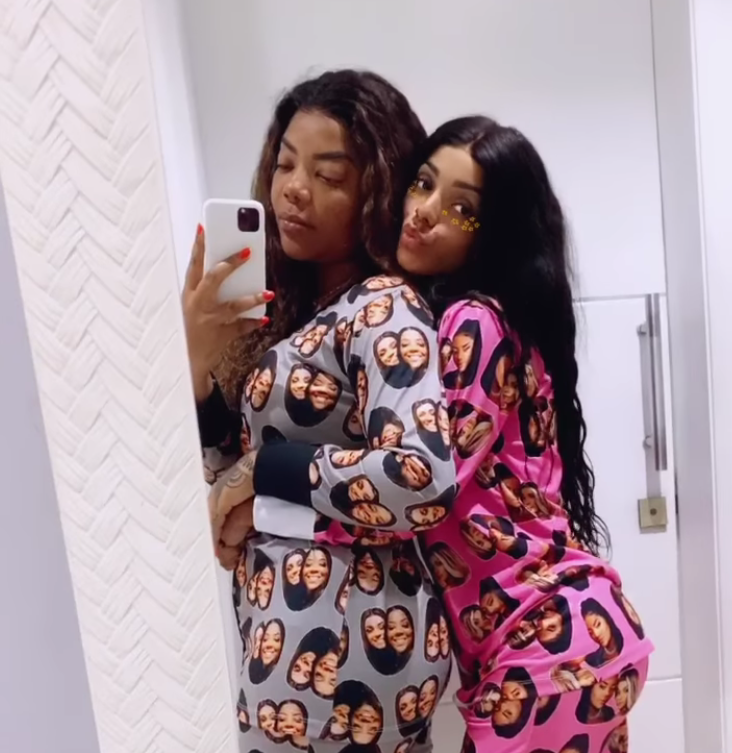 Combinando: Ludmilla e Brunna usam pijamas personalizados com suas fotos