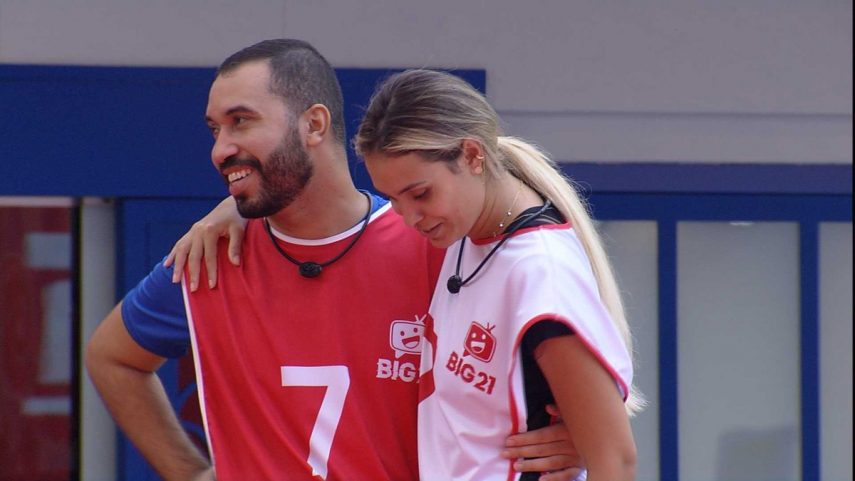 Kerline e Gilberto se desentenderam na primeira prova do BBB21