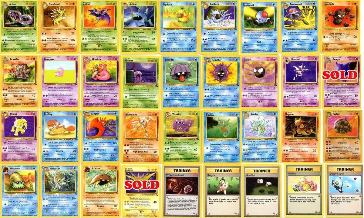 Coleção de cards de Pokemón deve ser vendida por mais de R$ 4