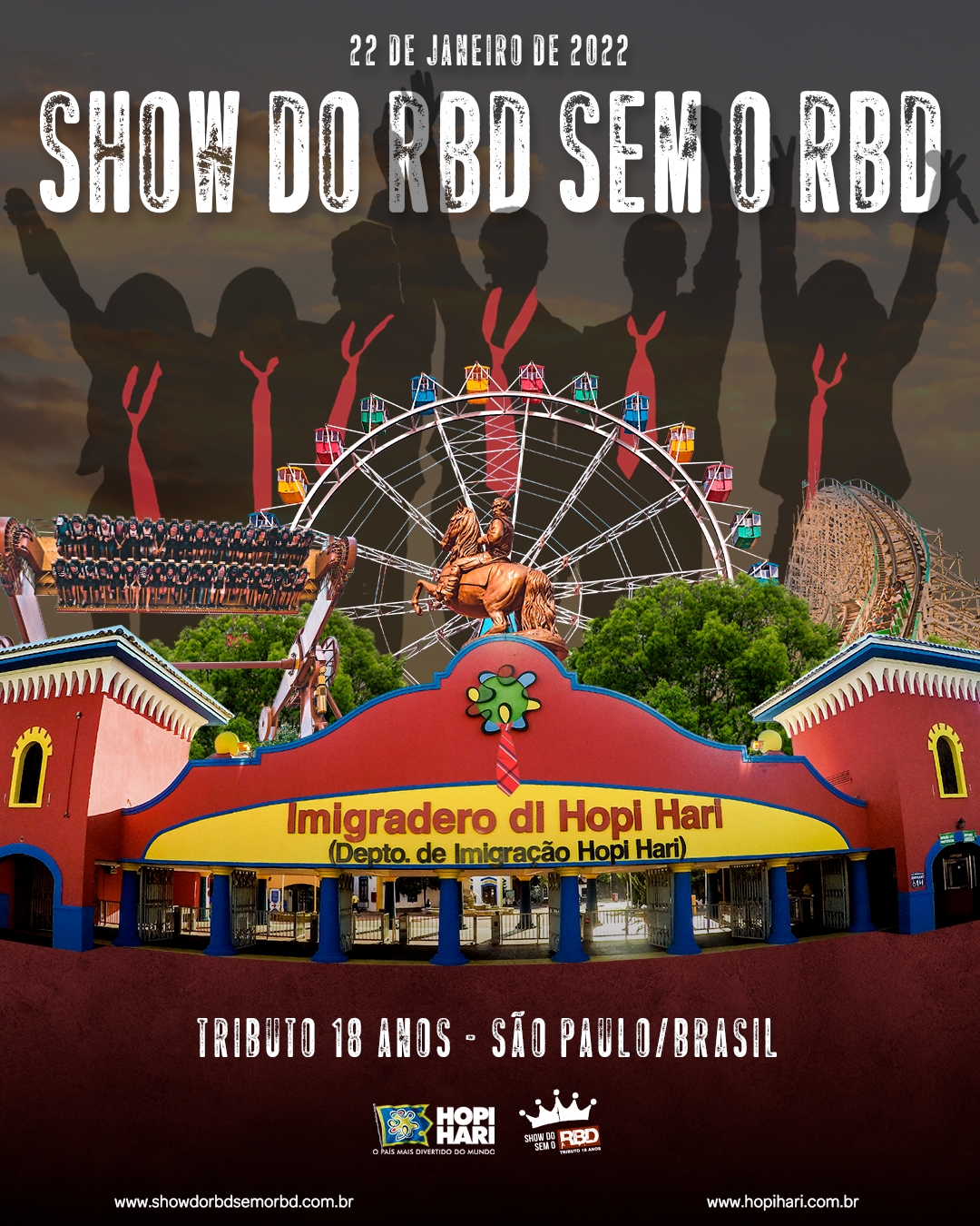 Hopi Hari realiza tributo ao grupo RBD neste sábado