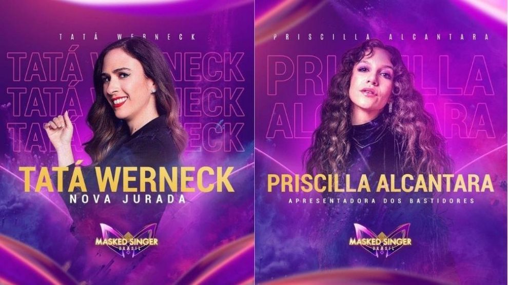 Tatá Werneck e Priscilla Alcantara são confirmadas na nova temporada do “The Masked Singer Brasil”