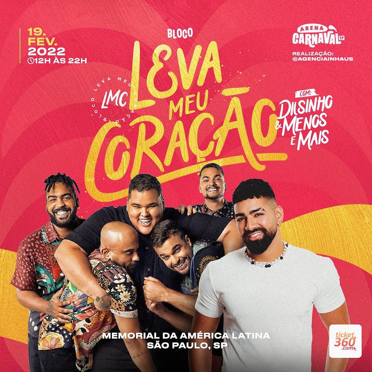 Dilsinho e o Grupo Menos é Mais são confirmados na Arena Carnaval SP