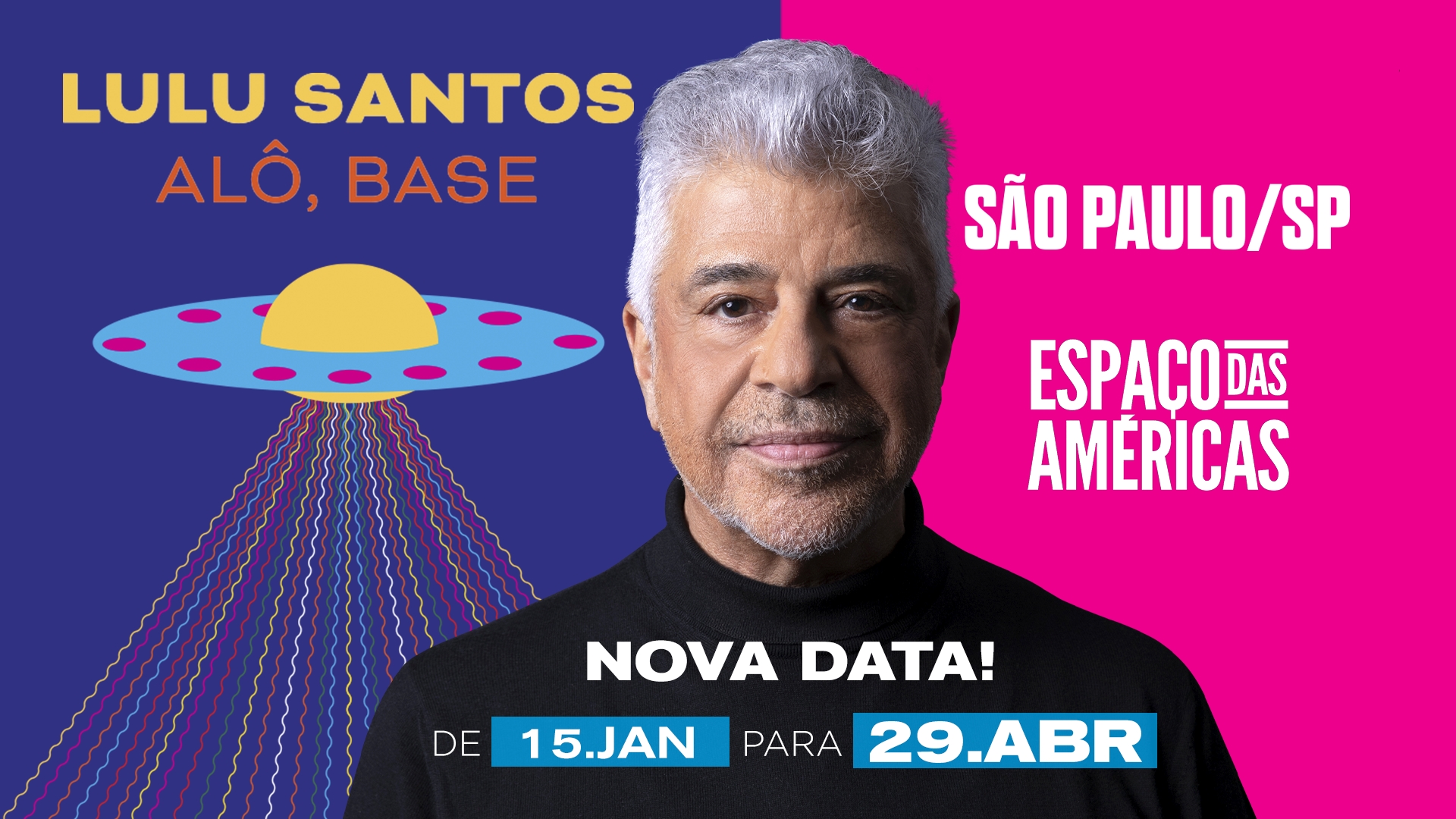 Lulu Santos apresenta sua nova turnê "Alô Base!" em São Paulo