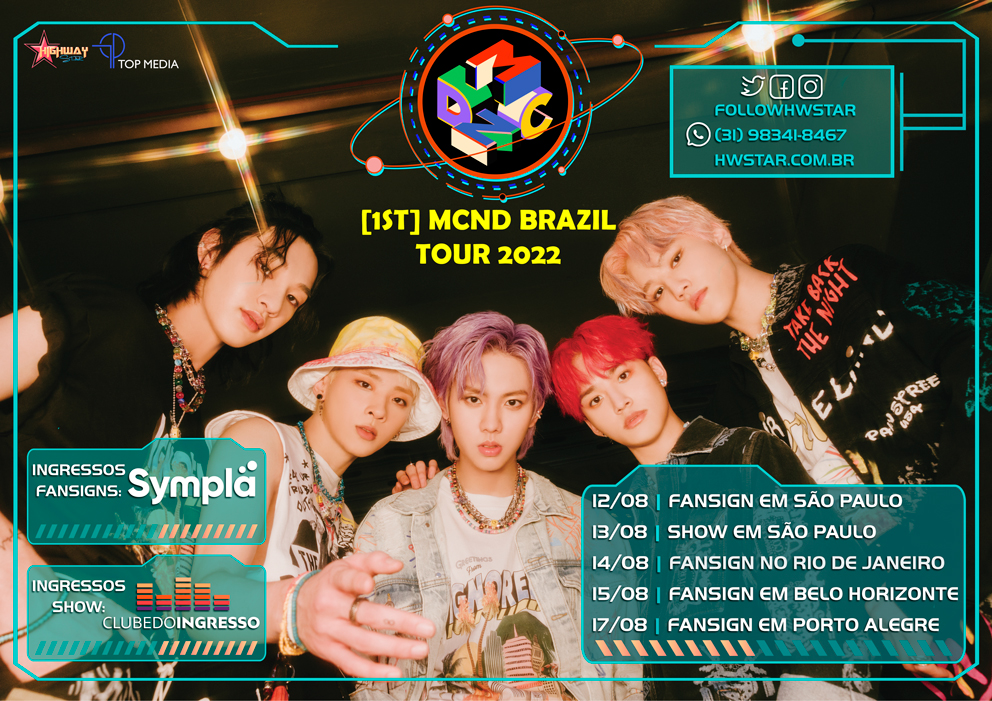 Grupo de k-pop MCND fará turnê em São Paulo, Rio de Janeiro, Belo Horizonte e Porto Alegre
