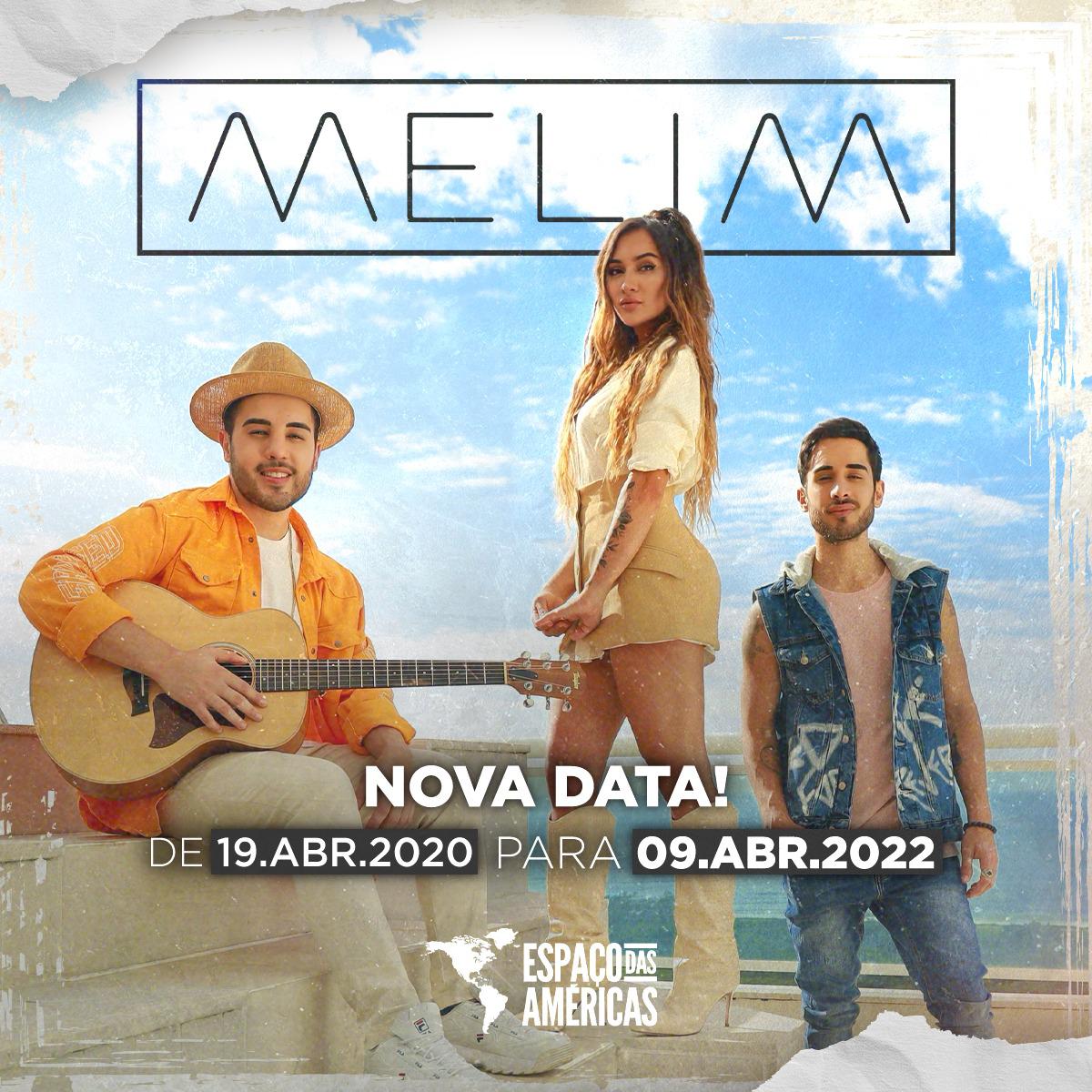 Melim faz apresentação no Espaço das Américas em São Paulo neste final de semana