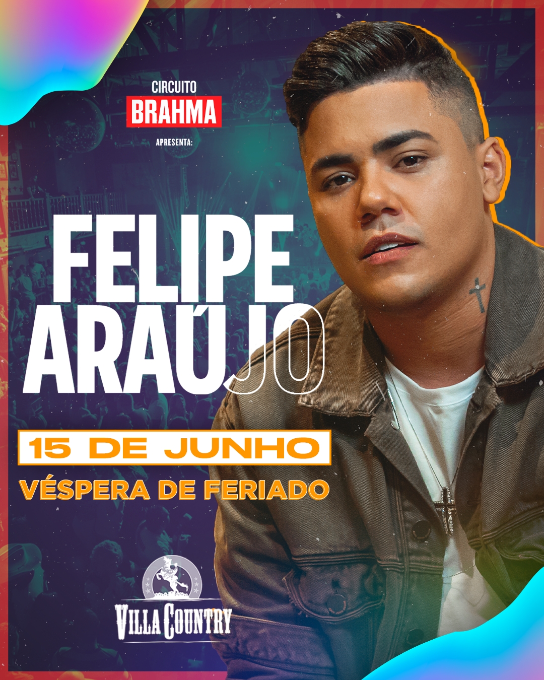 Felipe Araújo apresenta a turnê "Check" no Villa Country dia 15 de Junho