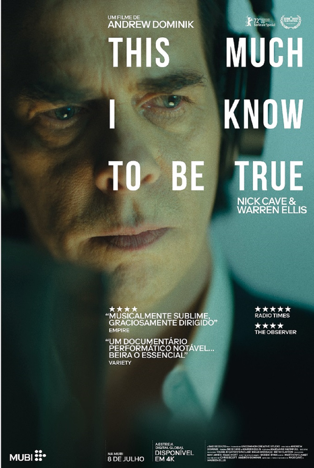 Documentário apresentado por Nick Cave chega à MUBI nesta sexta-feira (08)