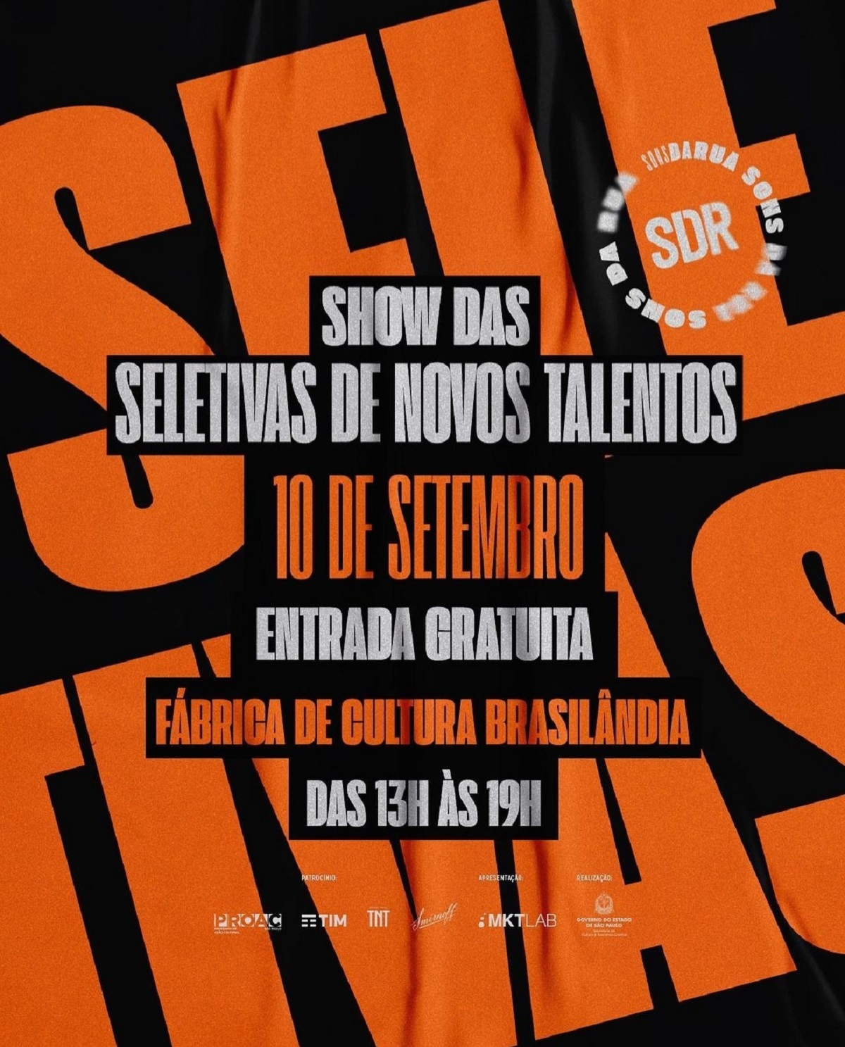 Fábrica de Cultura da Brasilândia recebe o “Show das Seletivas de Novos Talentos”