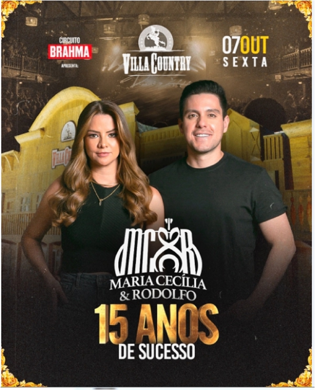 Maria Cecilia e Rodolfo comemoram os 15 anos de carreira no Villa Country