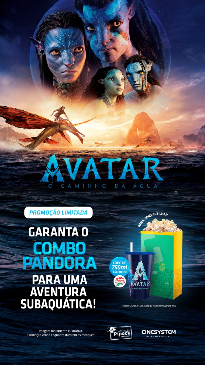 'Avatar: O Caminho da Água' chega aos cinemas nacionais com pipoca de framboesa