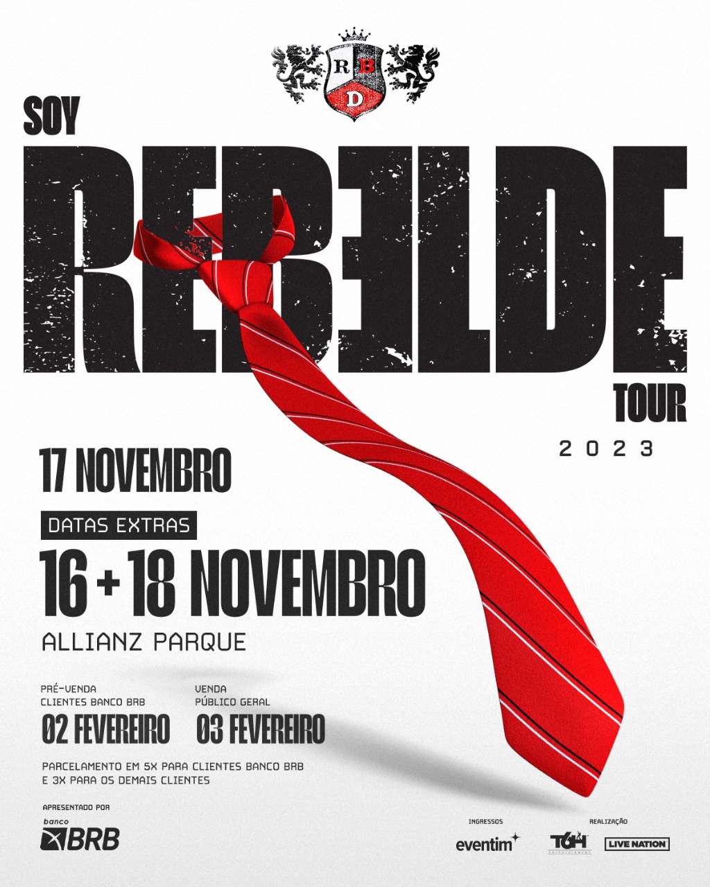 RBD anuncia terceiro show em em São Paulo, shows acontecem em novembro