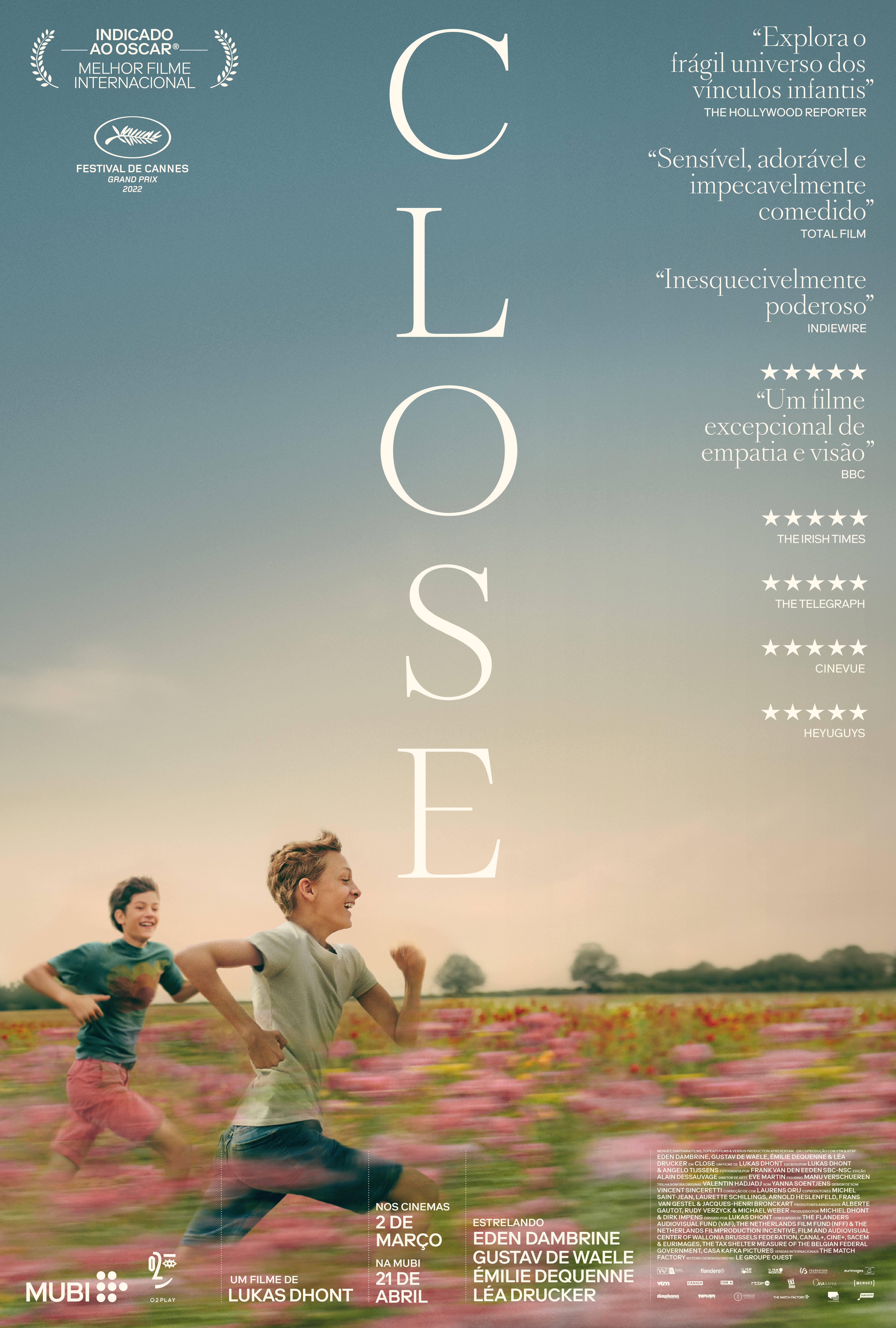 CLOSE, indicado ao Oscar, ganha trailer e pôster nacionais