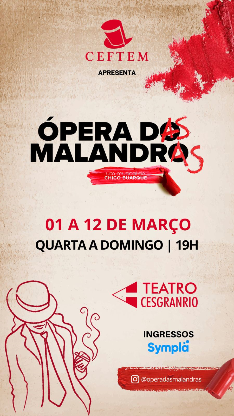 Baseado no clássico de Chico Buarque, chega aos palcos “Ópera das Malandras”