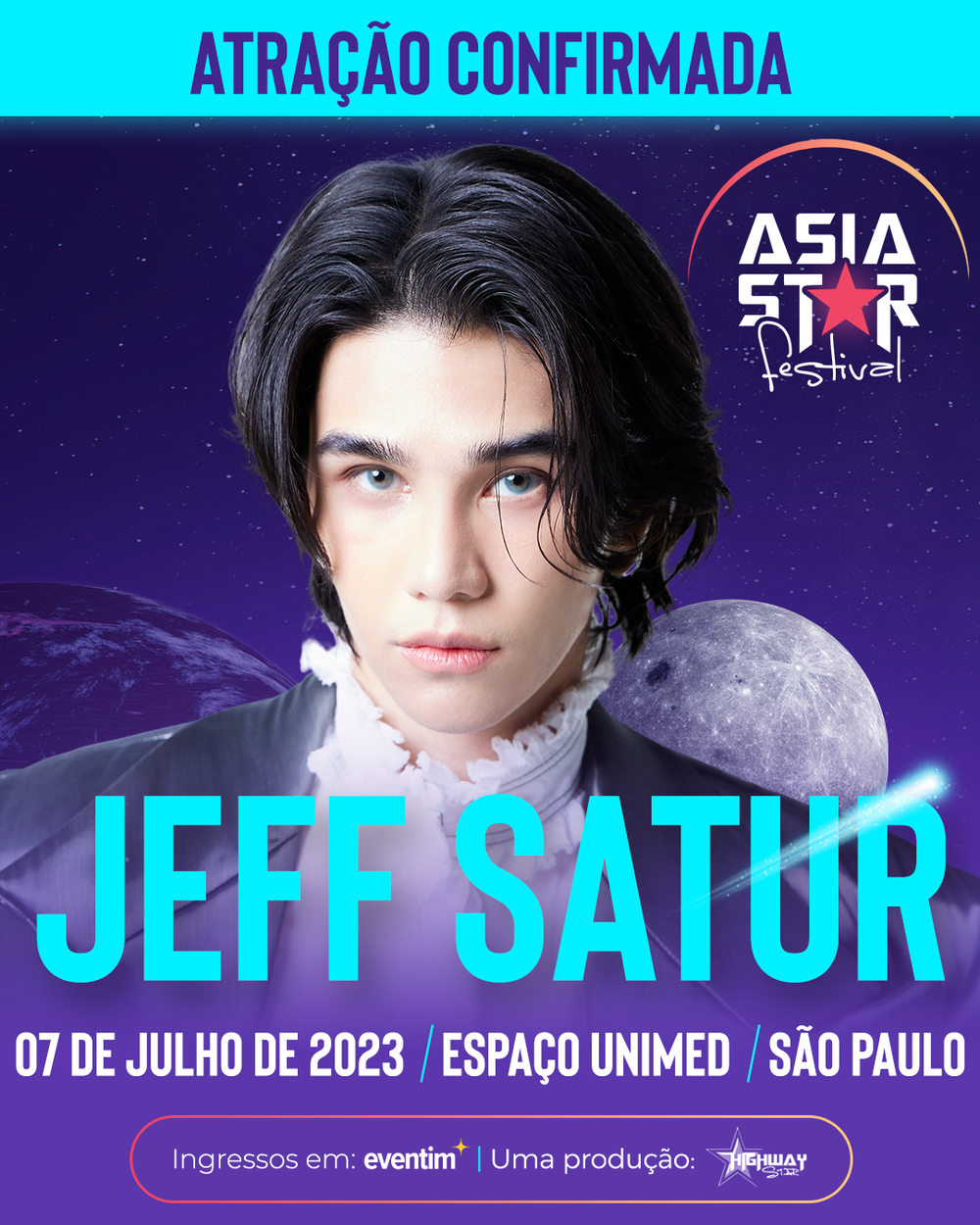 Jeff Satur é a primeira atração confirmada no Asia Star Festival