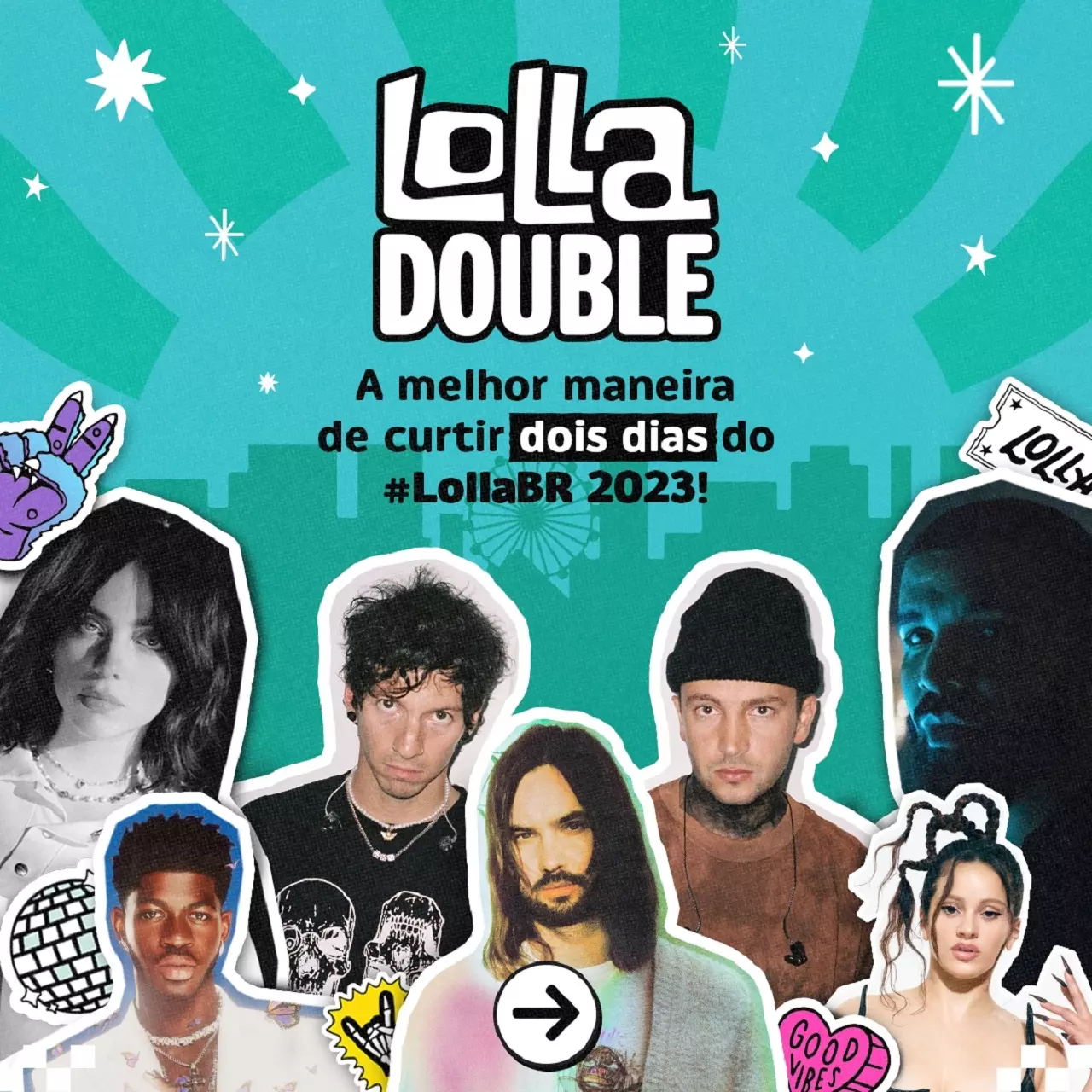 Lollapalooza Brasil lança Lolla Double, ingresso promocional para dois dias