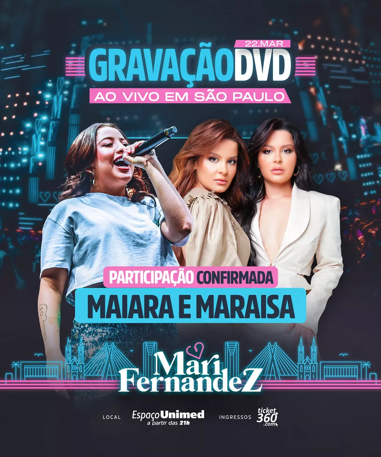 Mari Fernandez confirma Maiara e Maraisa na gravação do seu DVD