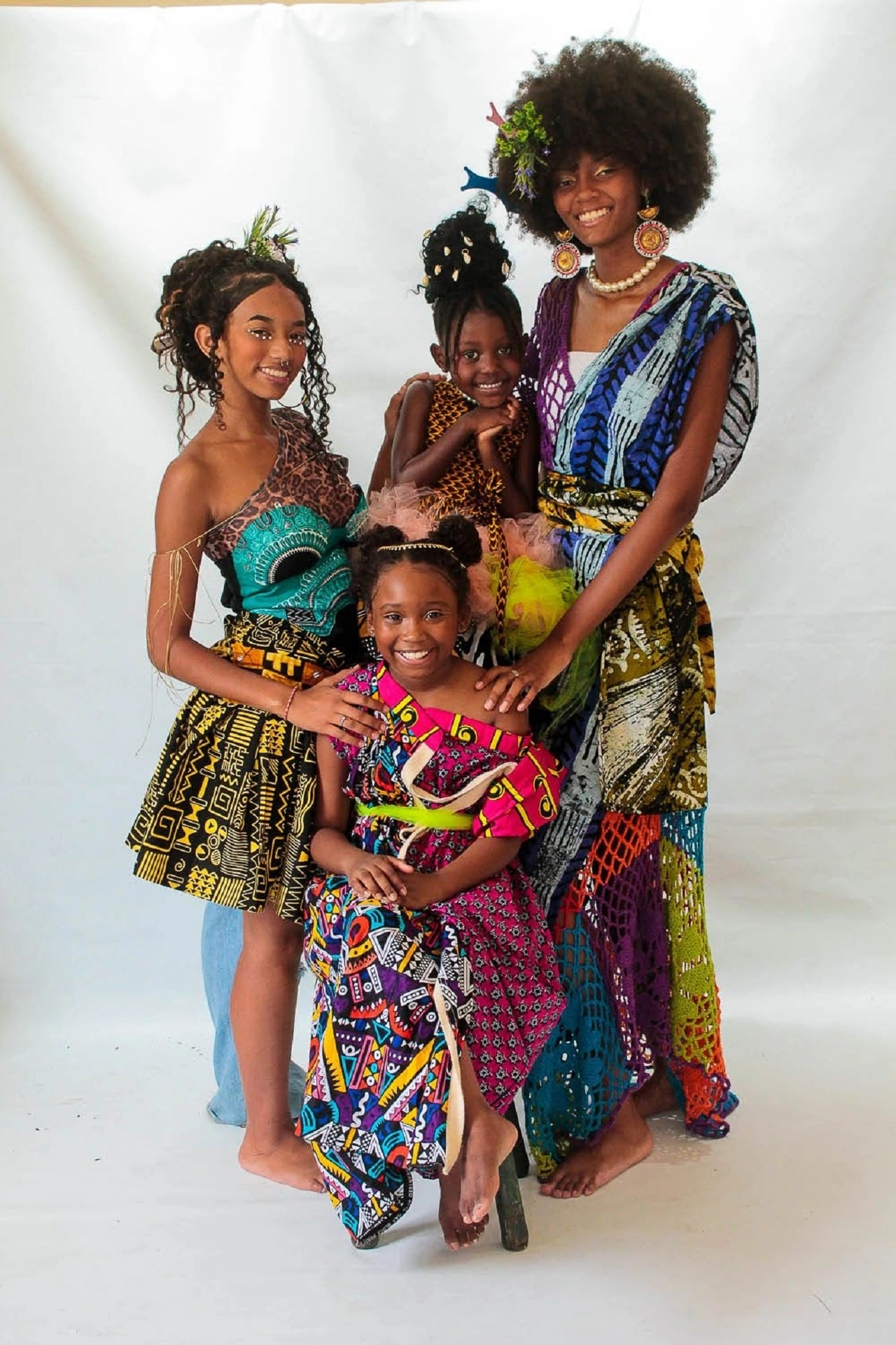 Princesinhas Africanas protagonizam editorial do Pretinhas da Brasilândia