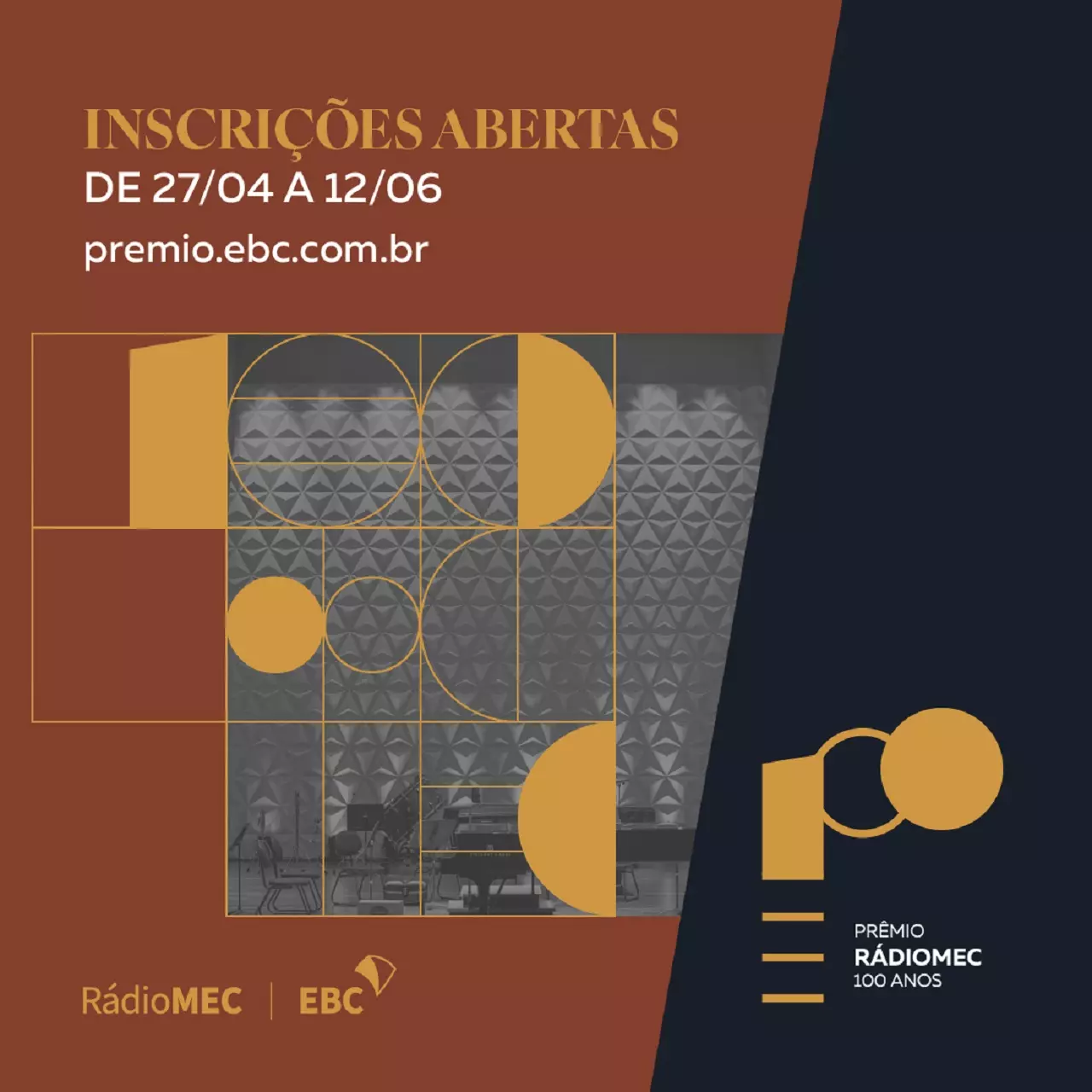Inscrições para o Prêmio Rádio MEC 100 anos estão abertas