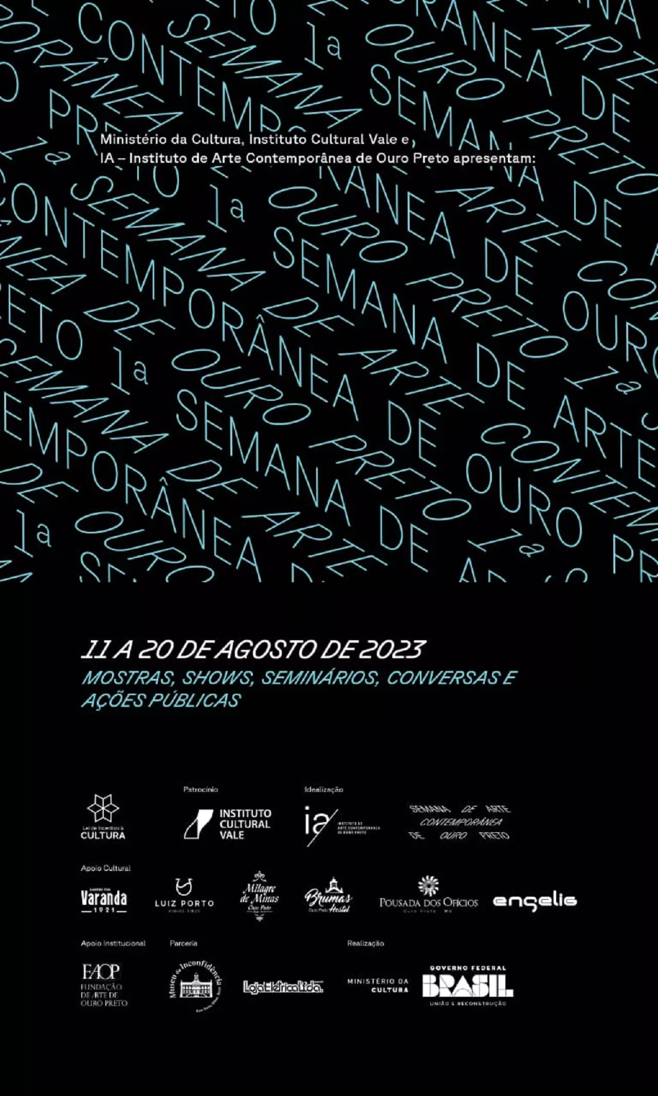 1ª Semana de Arte Contemporânea de Ouro Preto acontece em agosto
