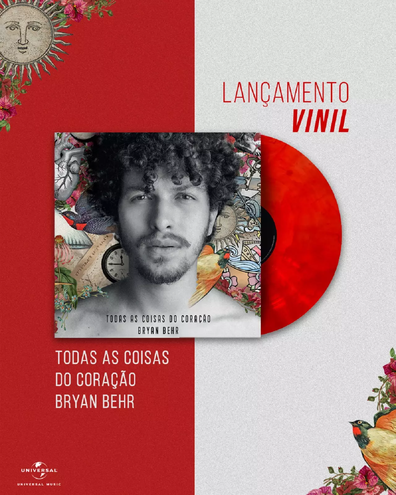 Bryan Behr apresenta o “Vinil Bryan Behr - Todas as coisas do coração”