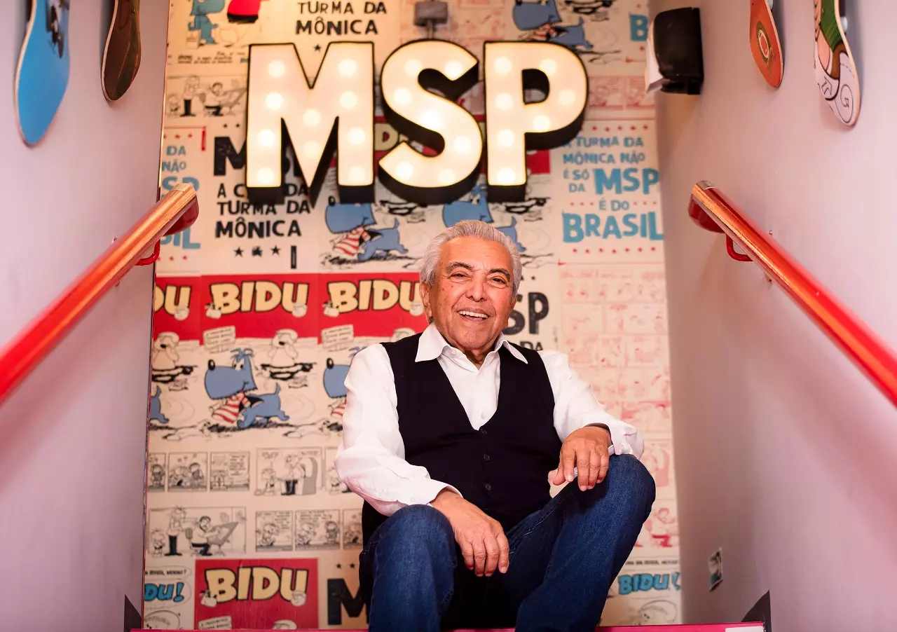 Mauricio de Sousa participa da cerimônia de abertura da Bienal do RJ