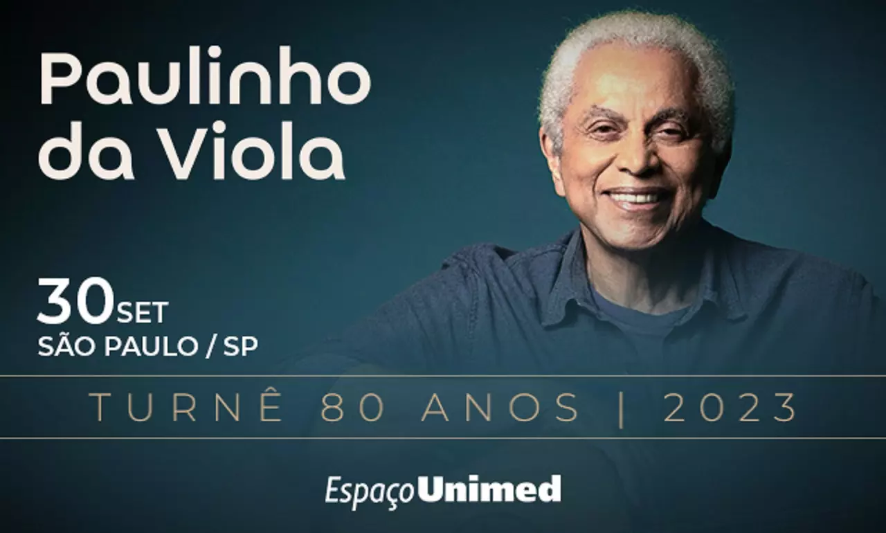 Em setembro, Paulinho da Viola faz show no Espaço Unimed