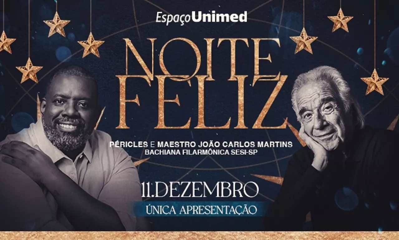 Péricles e Maestro João Carlos Martins apresentam o espetáculo "Noite Feliz"