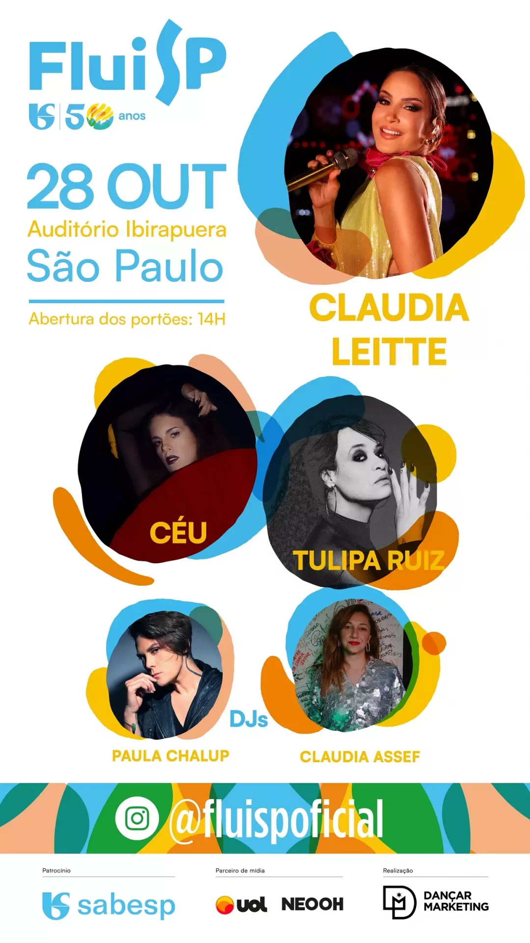 2ª edição do festival FluiSP completa line-up com Claudia Leitte
