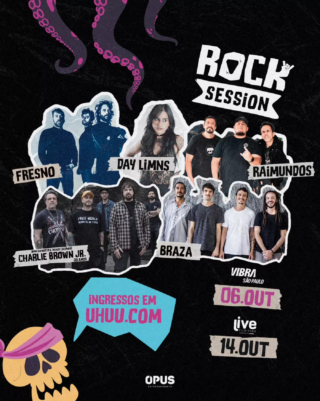 Neste sábado, acontece do Festival Rock Session na Live Curitiba
