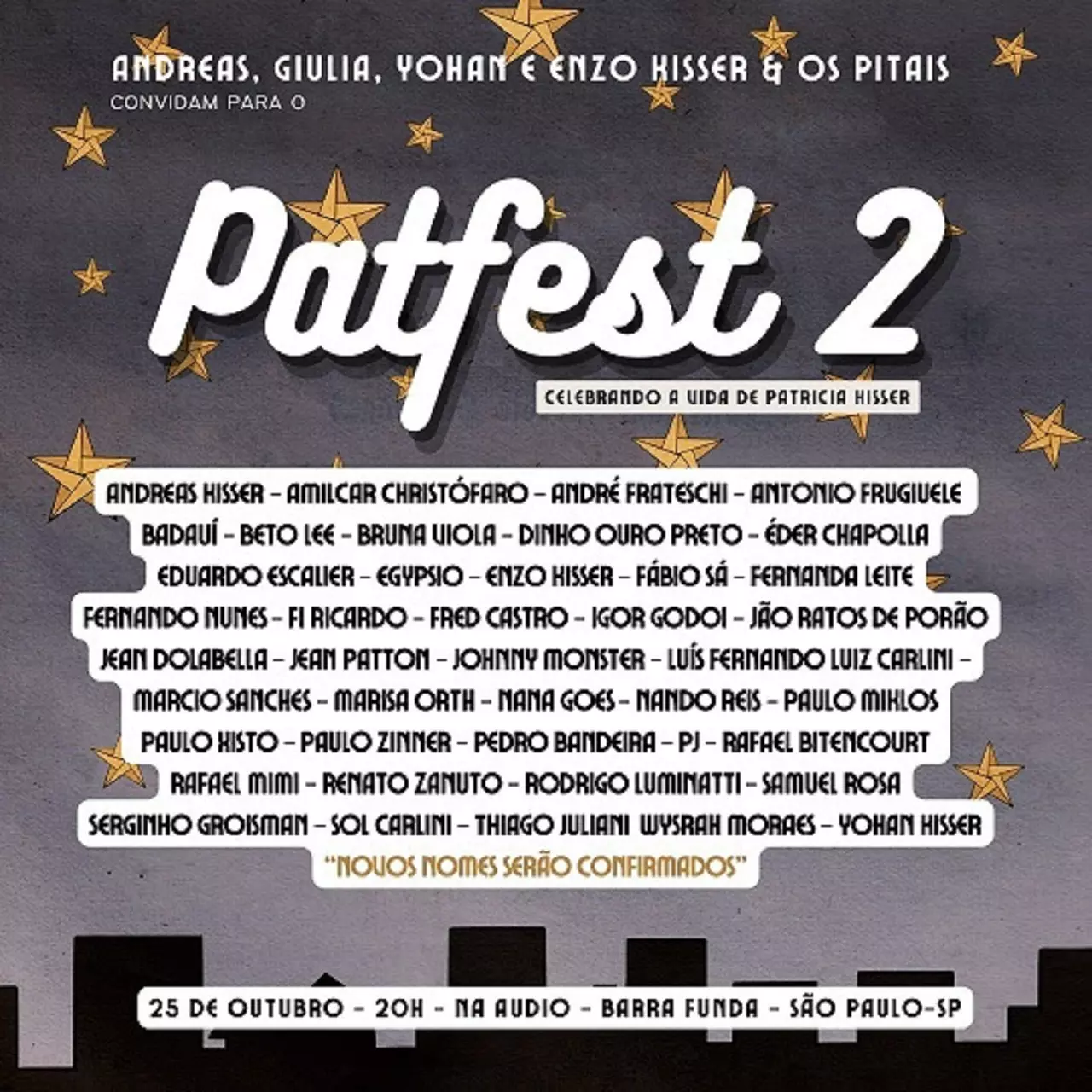 Andreas Kisser reúne artistas em festival que celebra memória de Patrícia Kisser
