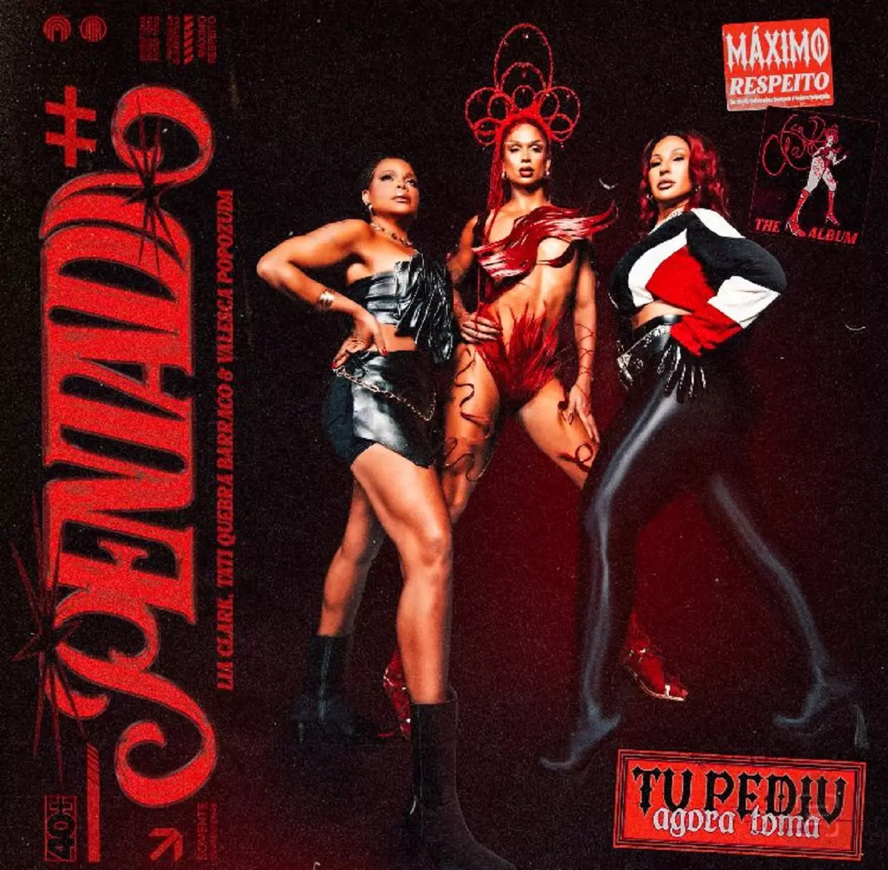 Lia Clark anuncia single "Pentada ++" com Tati Quebra Barraco e Valesca Popozuda