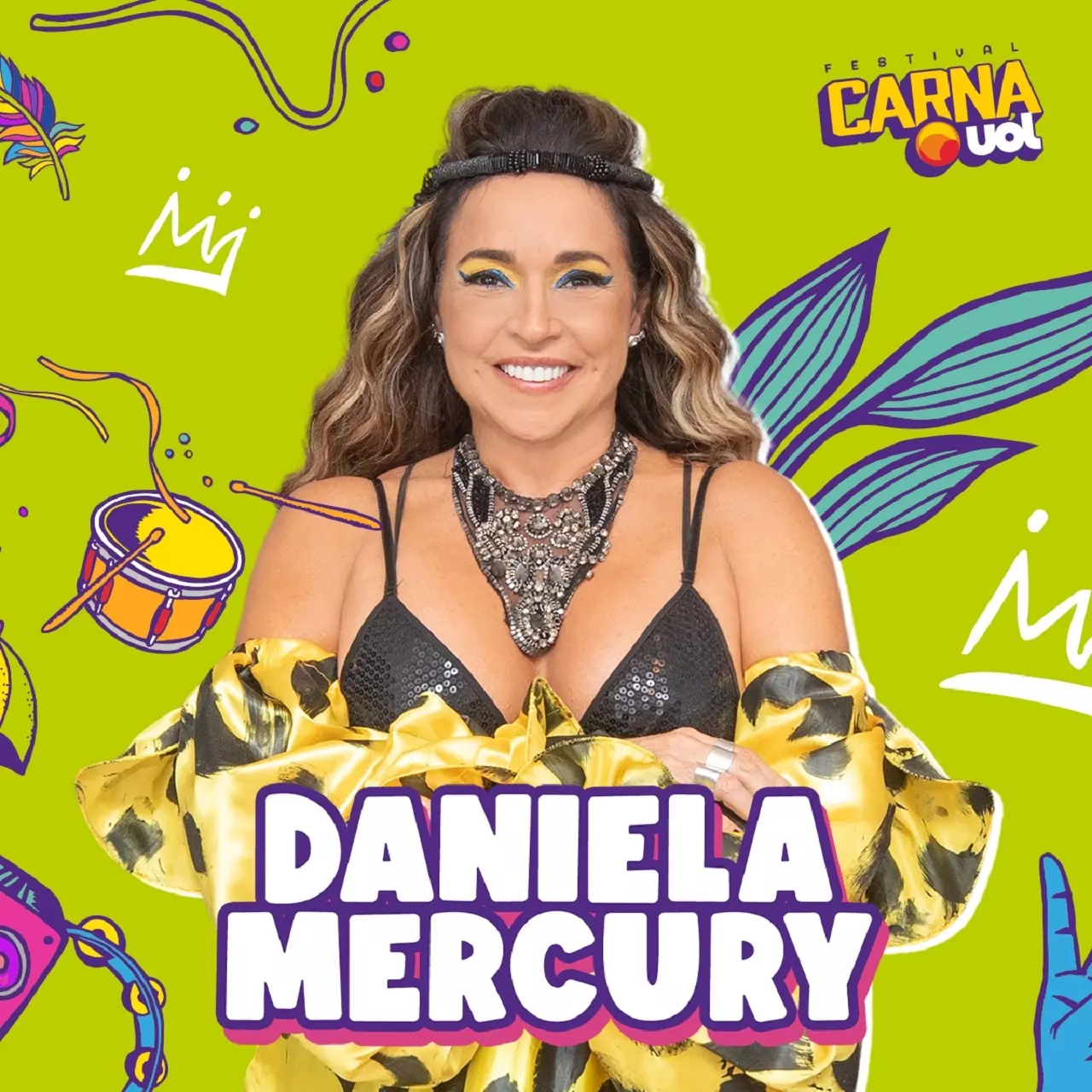 Daniela Mercury é atração confirmada no CarnaUOL 2024