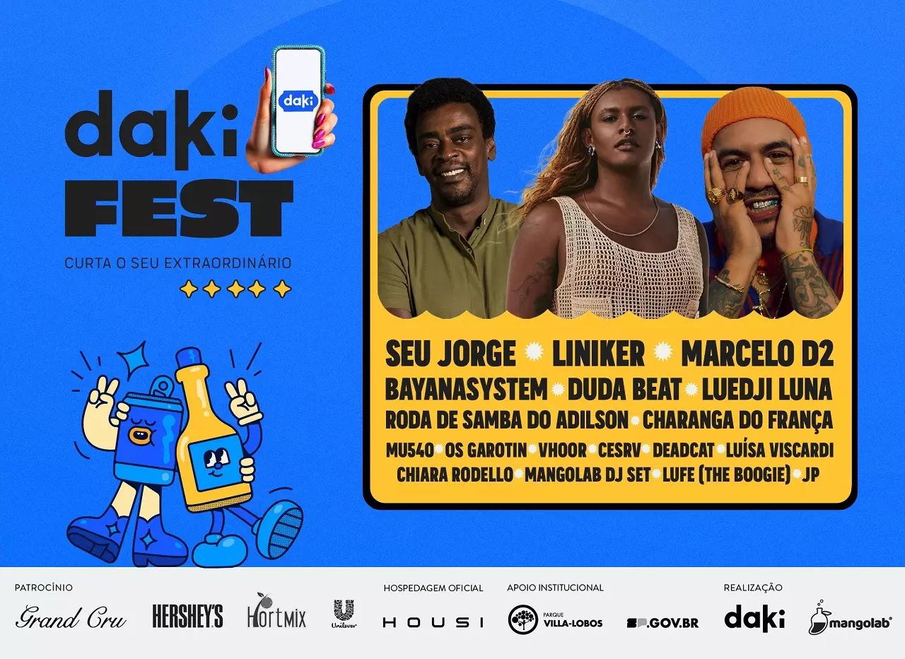 Com Seu Jorge, Marcelo D2 e Duda Beat Daki Fest acontece este final de semana
