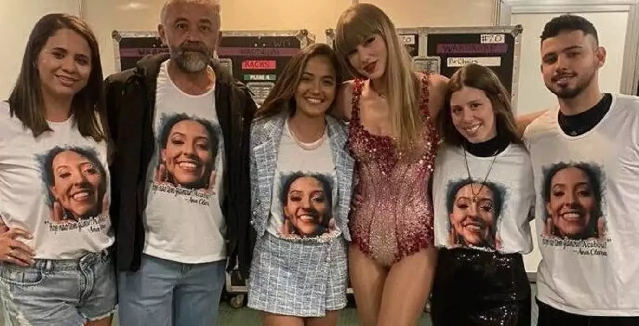 Família de Ana Benevides encontra Taylor Swift na última apresentação da artista