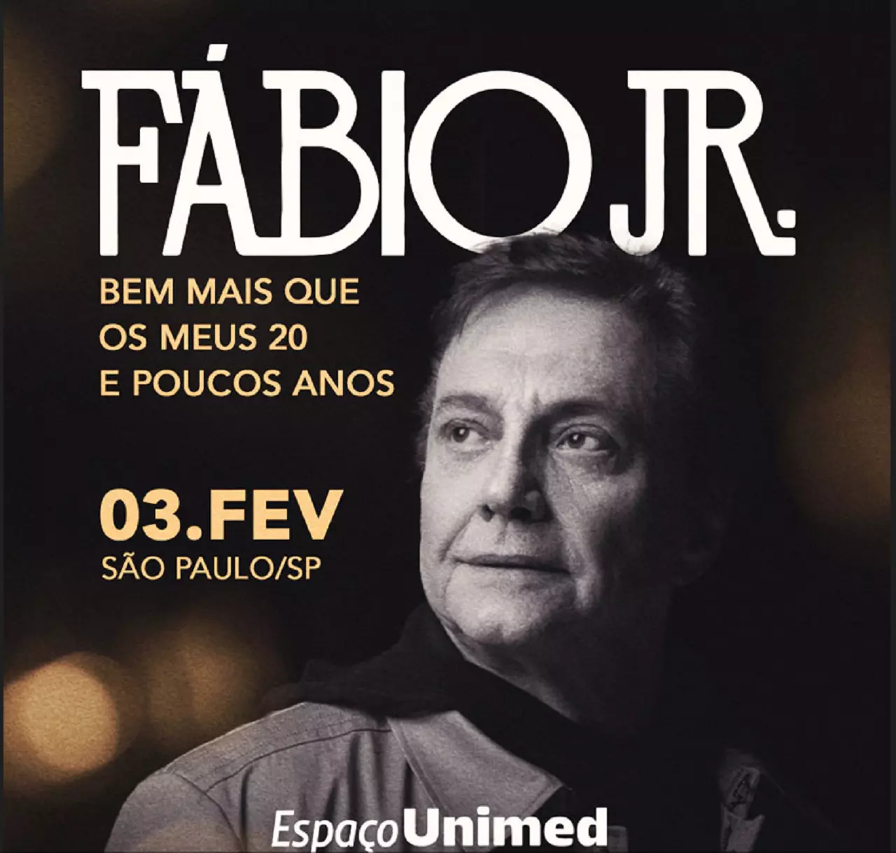 Fábio Jr. confirma show comemorativo de seus 70 anos no Espaço Unimed