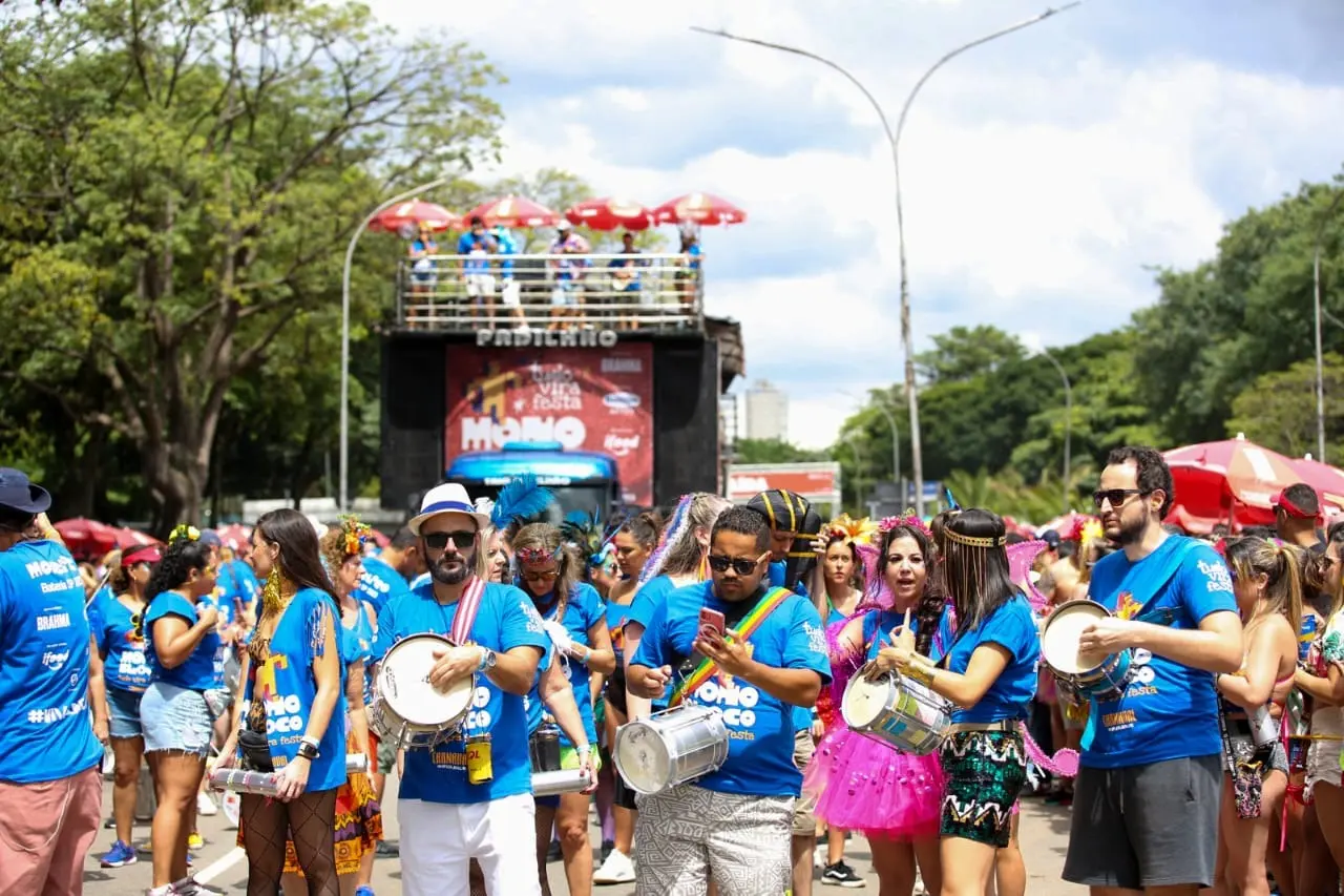 Monobloco desfila na região do Ibirapuera com o tema “Toca Esse Tambor”